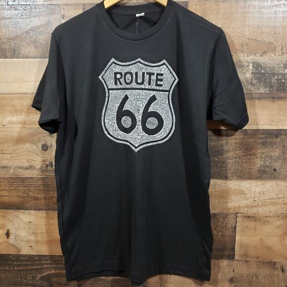 LA Pop NWT major cities along Route 66 graphic short sleeve tshirt men's sz L - Picture 2 of 8